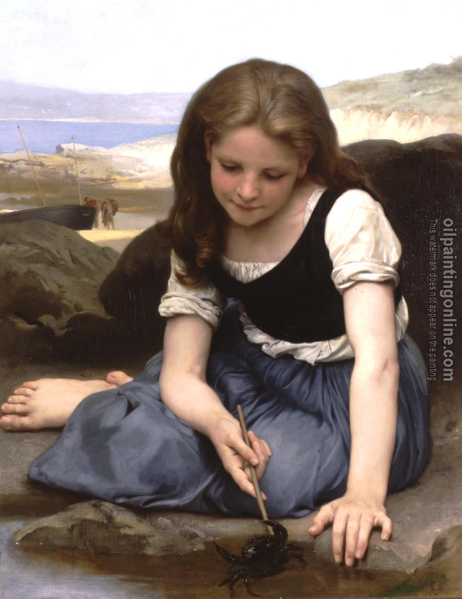 Bouguereau, William-Adolphe - Le crabe , The Crab